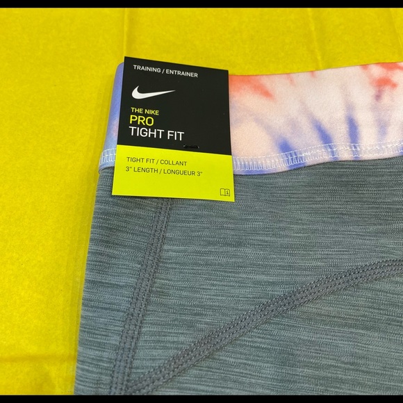 Women's 3" Tie-Dye Shorts Nike Pro sustainable NEW - Picture 8 of 11